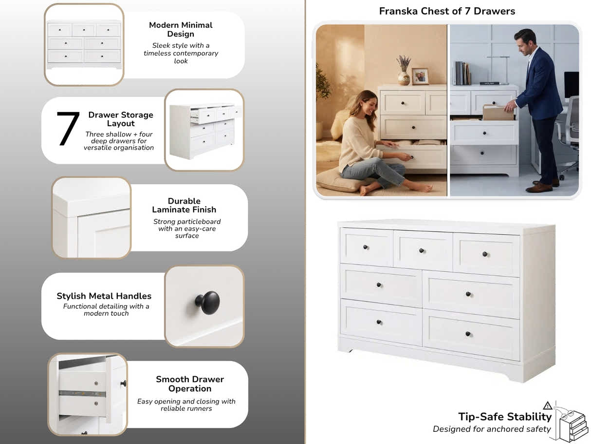 Franska 7-Drawer Chest
