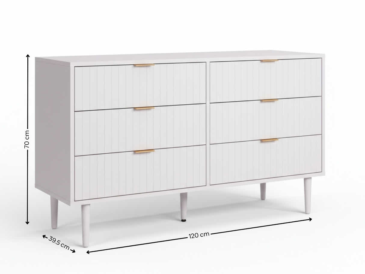 Swansea 6-Drawer Lowboy
