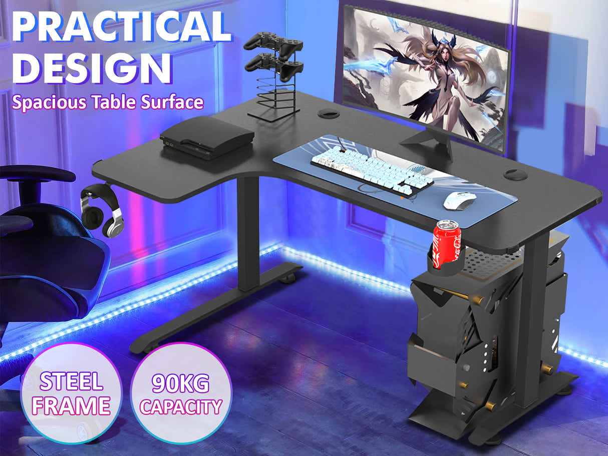 L-Shape Gaming Table (Left) - 160 cm