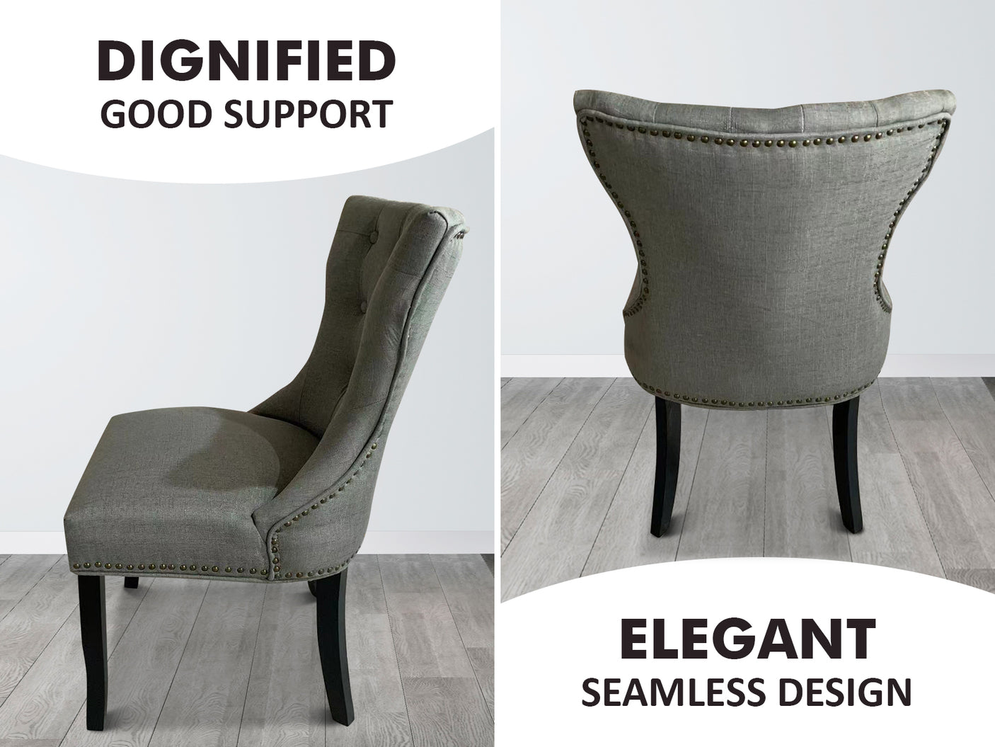 Dining Chair Grey X2