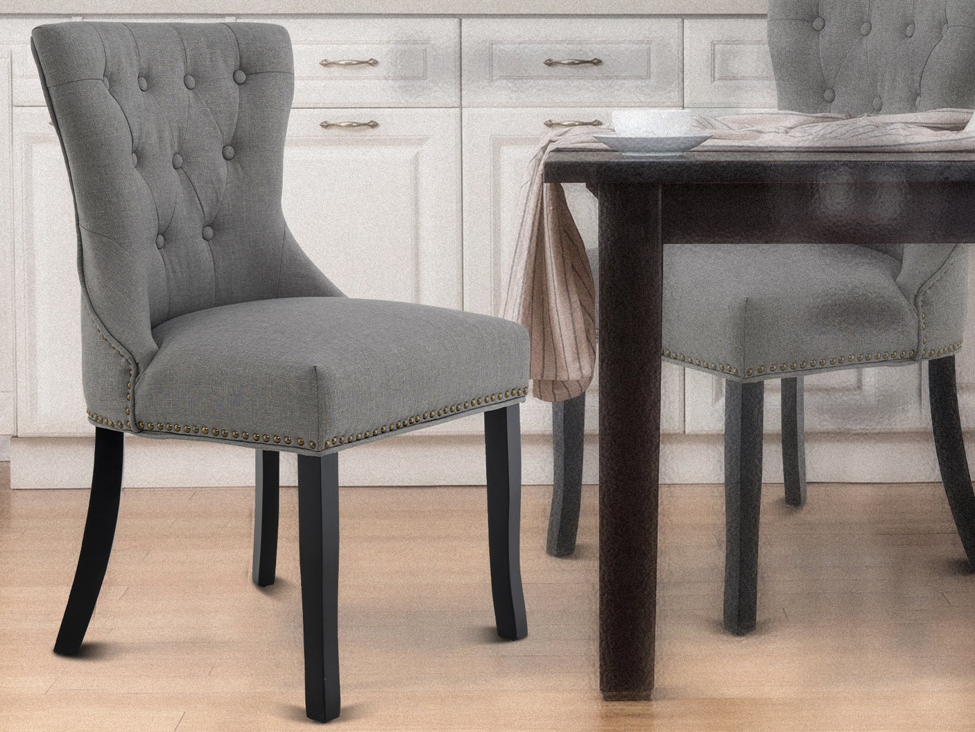 Dining Chair Grey X2