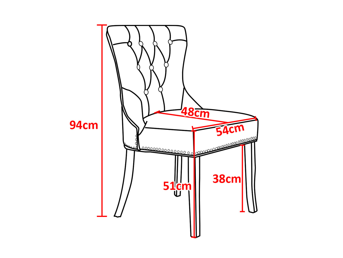 Dining Chair Charcoal X2