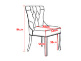 Dining Chair Charcoal X2