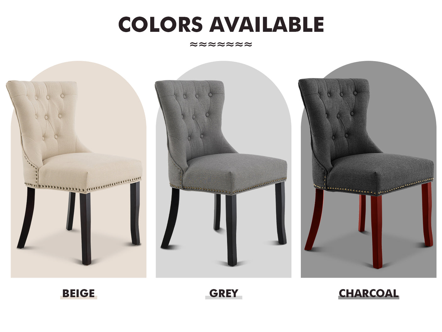 Dining Chair Charcoal X2