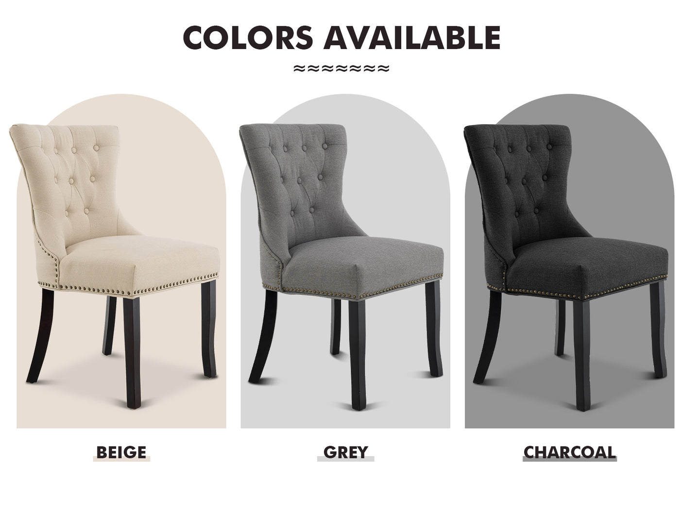 Dining Chair Charcoal X2