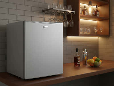 Novello Bar Fridge Grey - L/58L