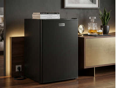 Novello Bar Fridge Black - L/58L