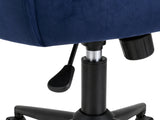 Lilac Velvet Office Chair - Blue