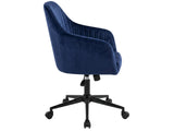 Lilac Velvet Office Chair - Blue