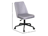 Buckley Linen Office Chair - Grey