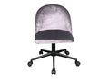 Dallin Velvet Office Chair - Grey
