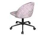 Dallin Velvet Office Chair - Grey