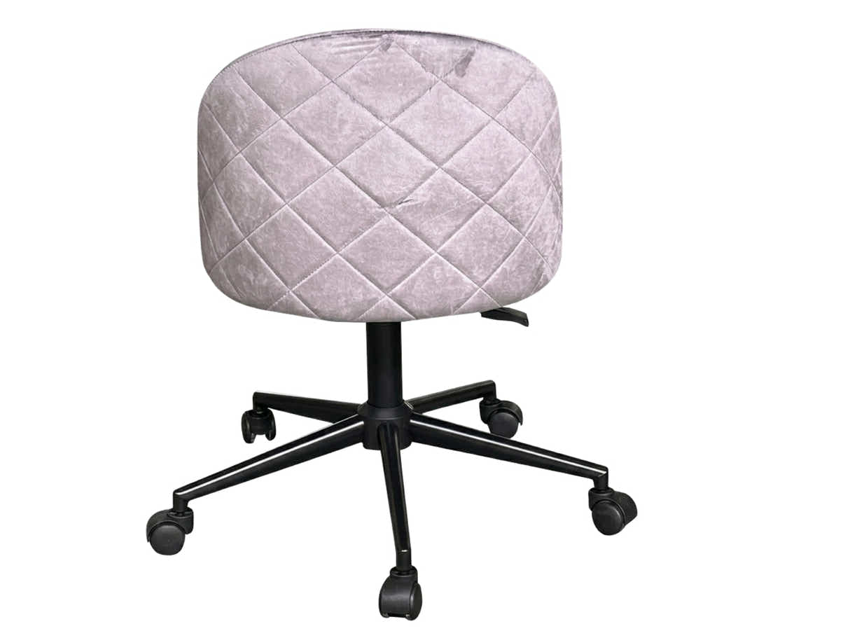 Dallin Velvet Office Chair - Grey