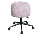 Dallin Velvet Office Chair - Grey