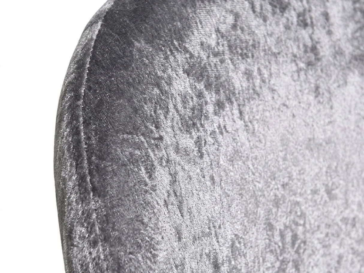 Dallin Velvet Office Chair - Grey