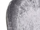Dallin Velvet Office Chair - Grey