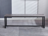DS Grey Marble Look Dining Bench - 140 cm