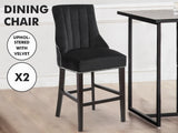 Bar Stool Chairs x2 black