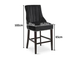 Bar Stool Chairs x2 black