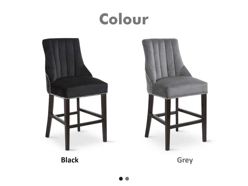 Bar Stool Chairs x2 black