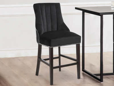 Bar Stool Chairs x2 black