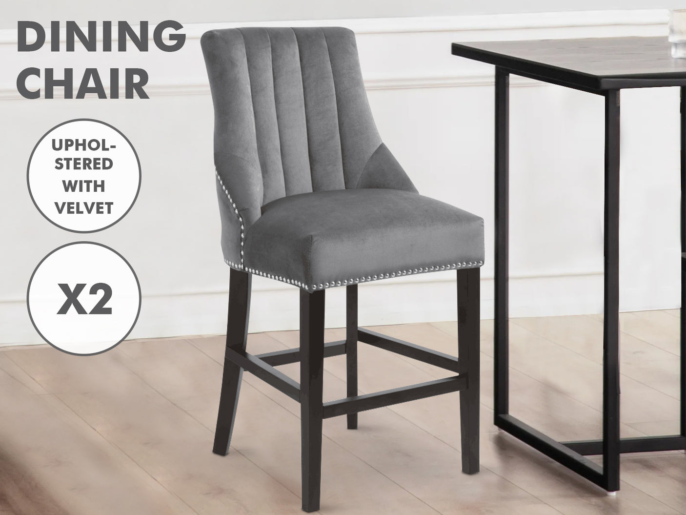 Bar Stools Dining chair grey