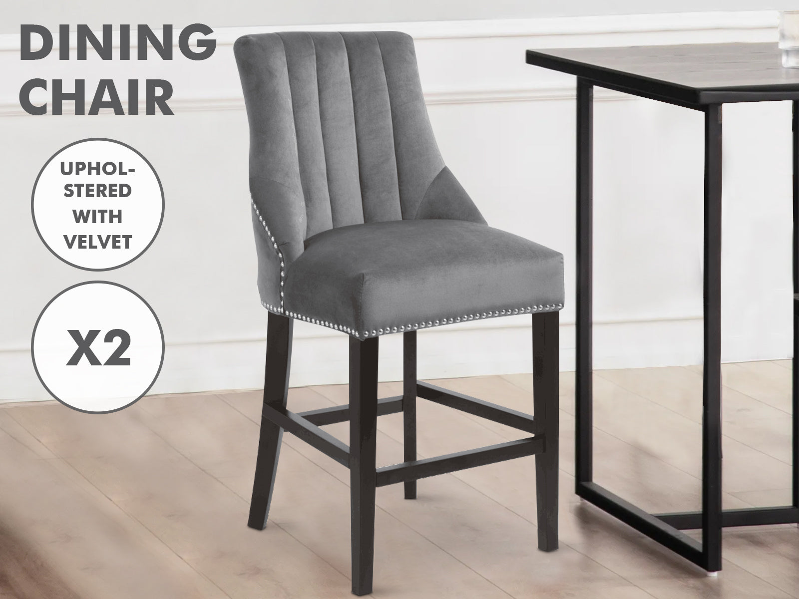Bar Stools Dining chair grey