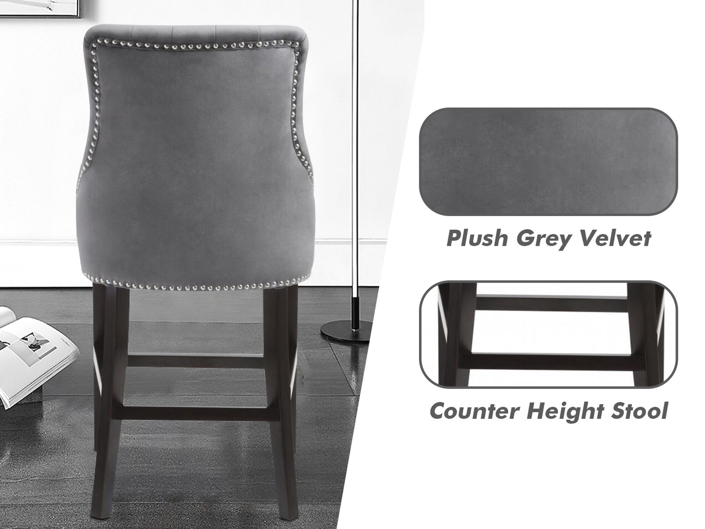 Bar Stools Dining chair grey