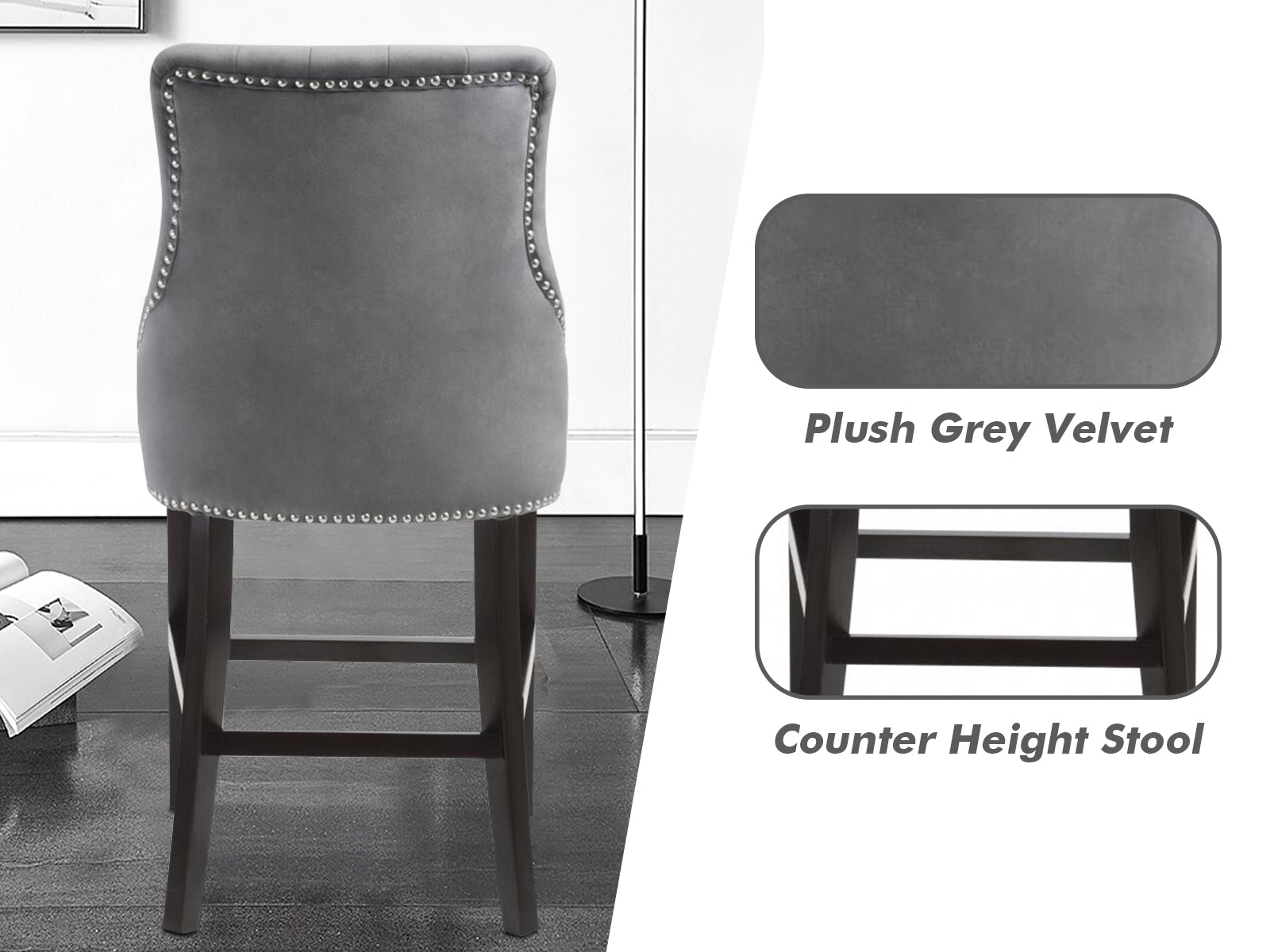 Bar Stools Dining chair grey