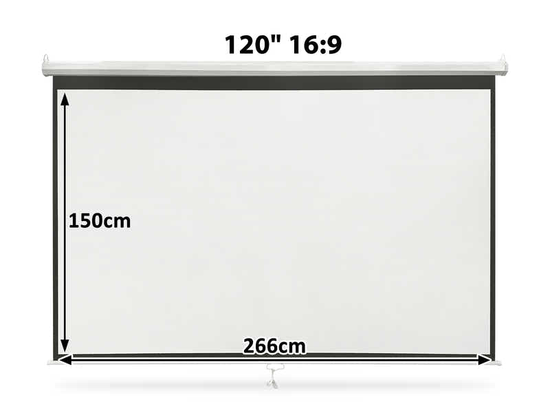 Projector Screen 120''16:9 Wide Screen Hd