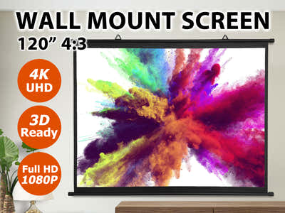 Wall Mount Screen 120"