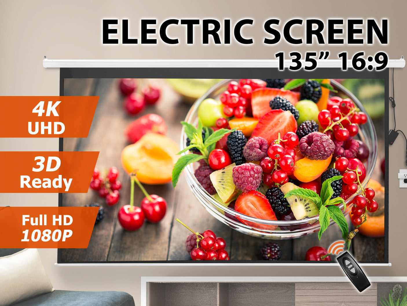 135" Electric Screen 16:9