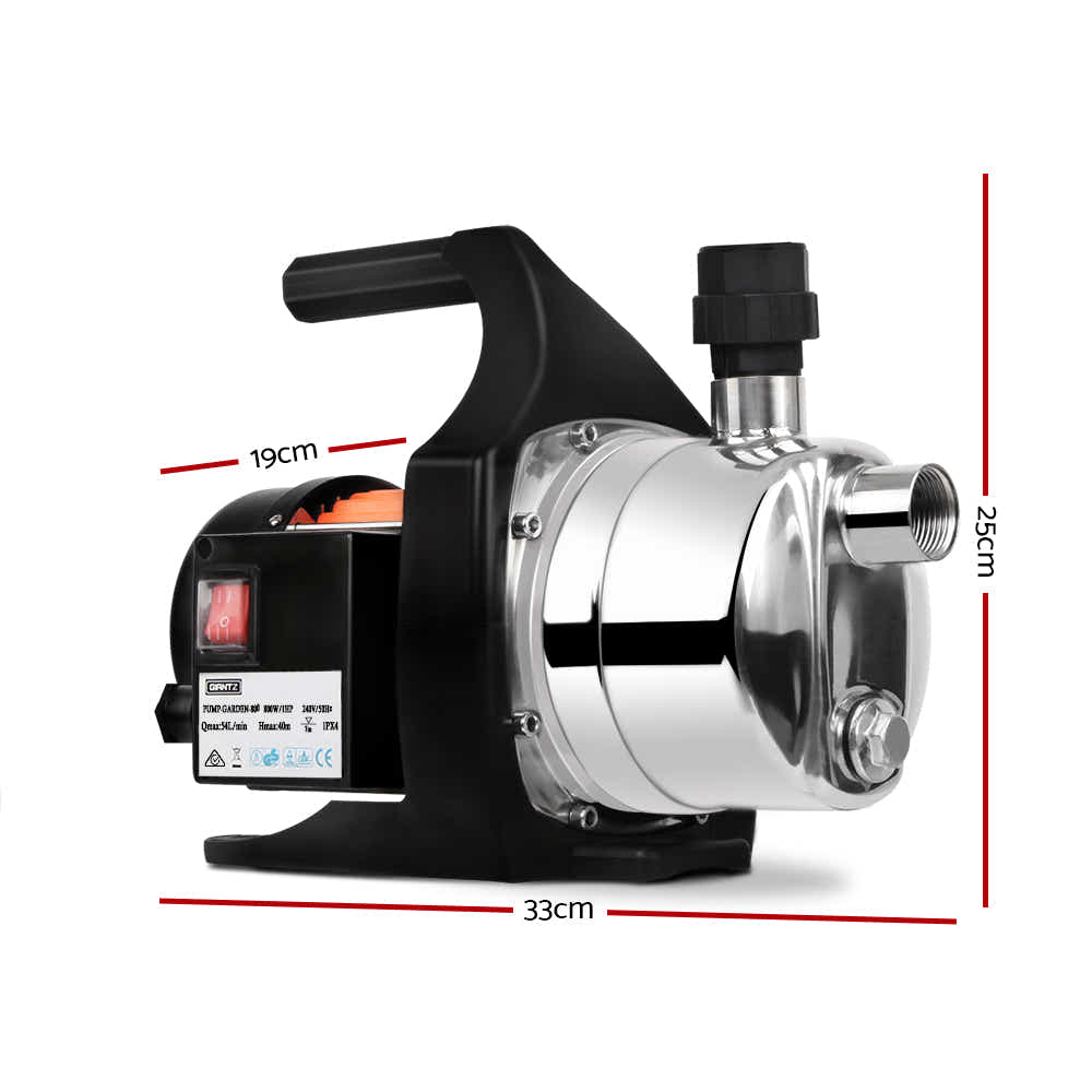 DS NA Giantz 800W Stainless Steel Garden Water Pump