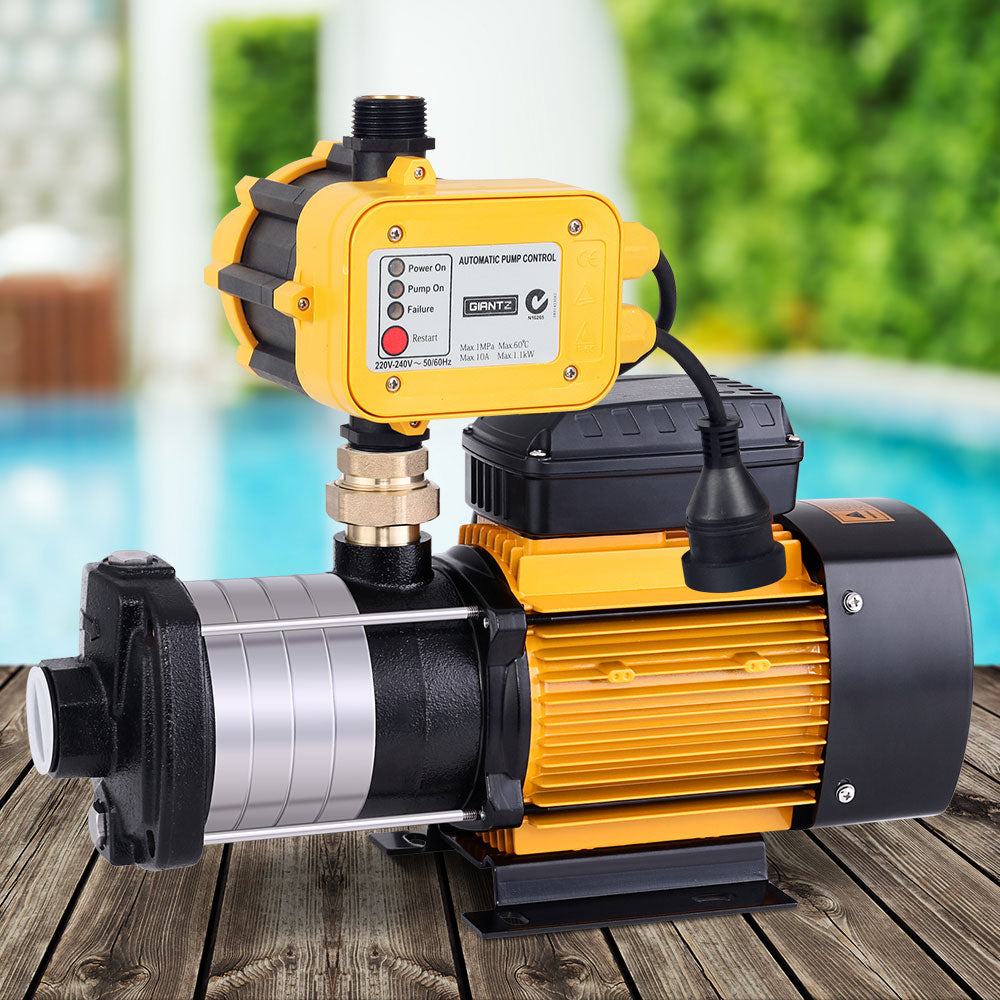 DS NA Giantz Garden Water Pump High Pressure 2000W 5-Stage Tank Irrigation