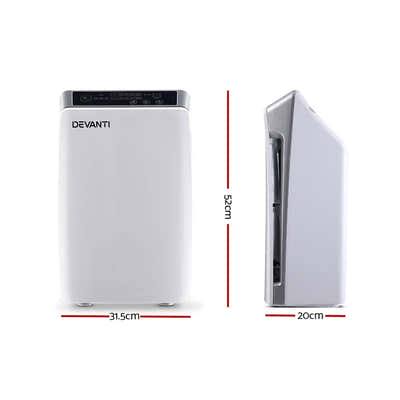 DS NA Devanti Air Purifier Cleaner Home Purifiers Odour Sensor HEPA Filter