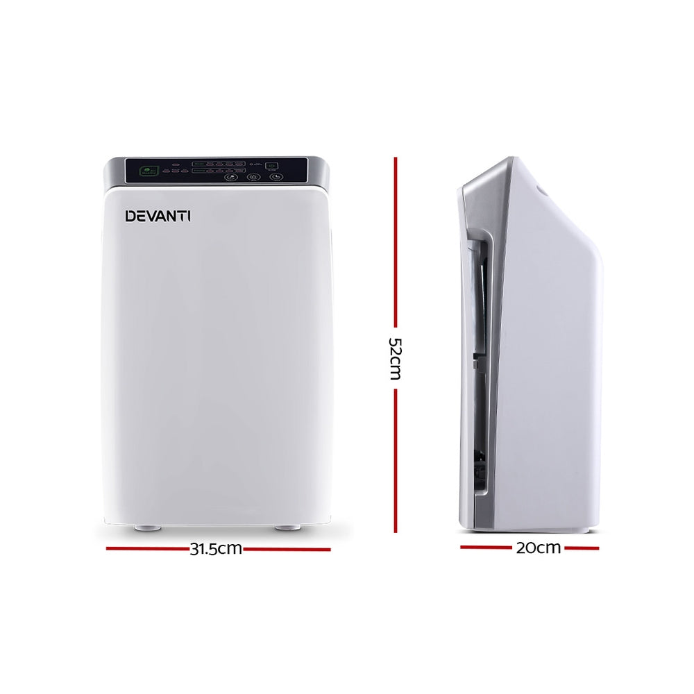 DS NA Devanti Air Purifier Cleaner Home Purifiers Odour Sensor HEPA Filter