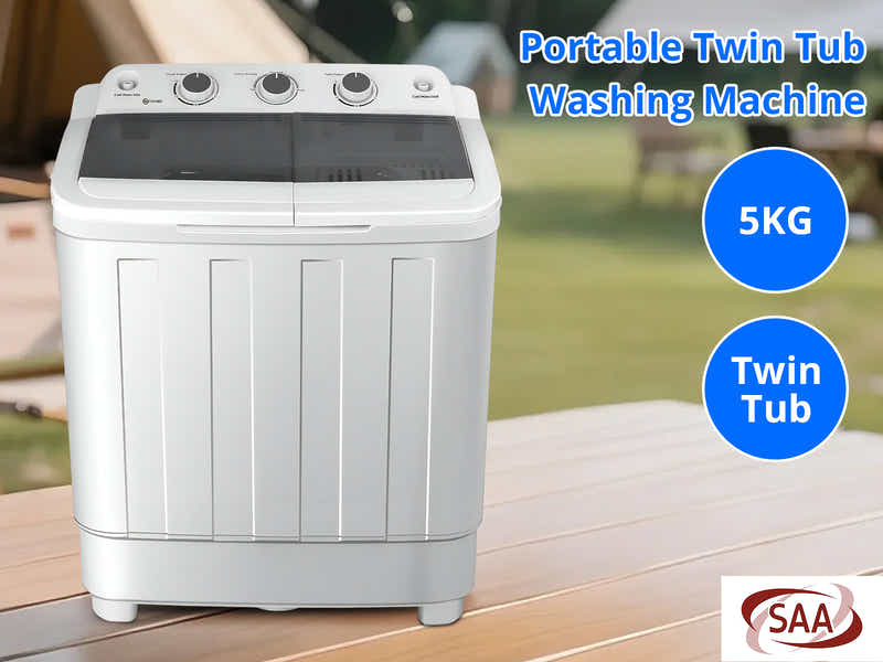 Portable Twin Tub Washing Machine 5KG