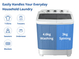 Portable Twin Tub Washing Machine 5KG