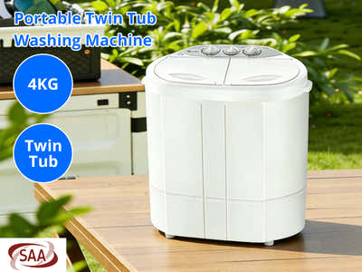 Portable Twin Tub Washing Machine 4KG