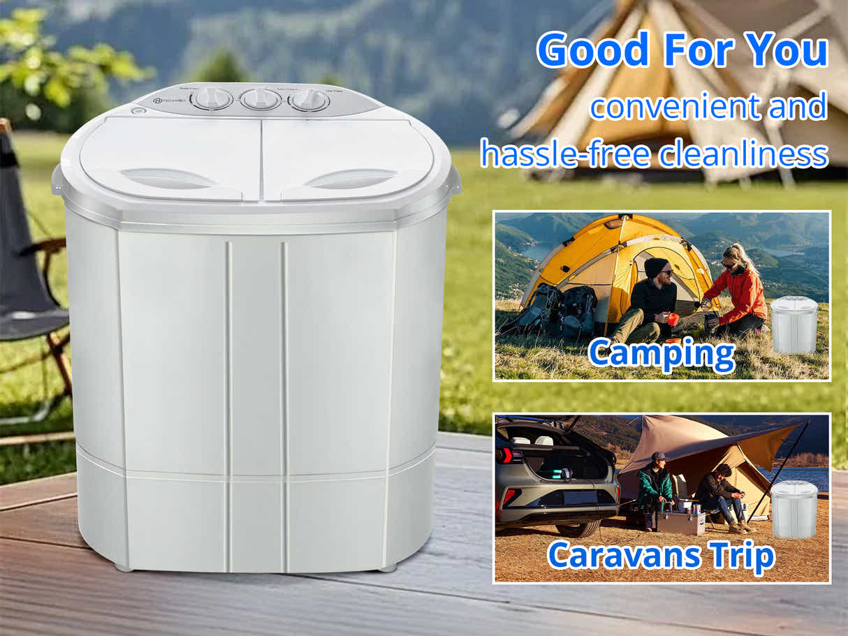 Portable Twin Tub Washing Machine 4KG