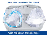 Portable Twin Tub Washing Machine 4KG