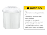 Portable Twin Tub Washing Machine 4KG