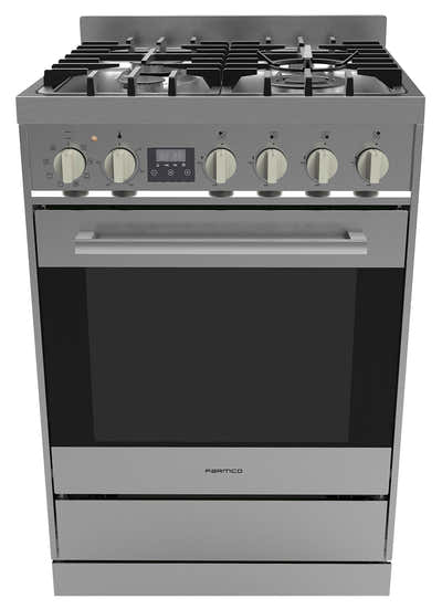 T Parmco FREESTANDING STOVE 600MM STAINLESS FULL GAS