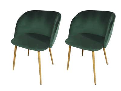 Parson Velvet Dining Chair Teal - Set of 2