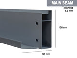 Louvre Roof Pergola 3x6M