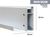 Louvre Roof Pergola 3x3M