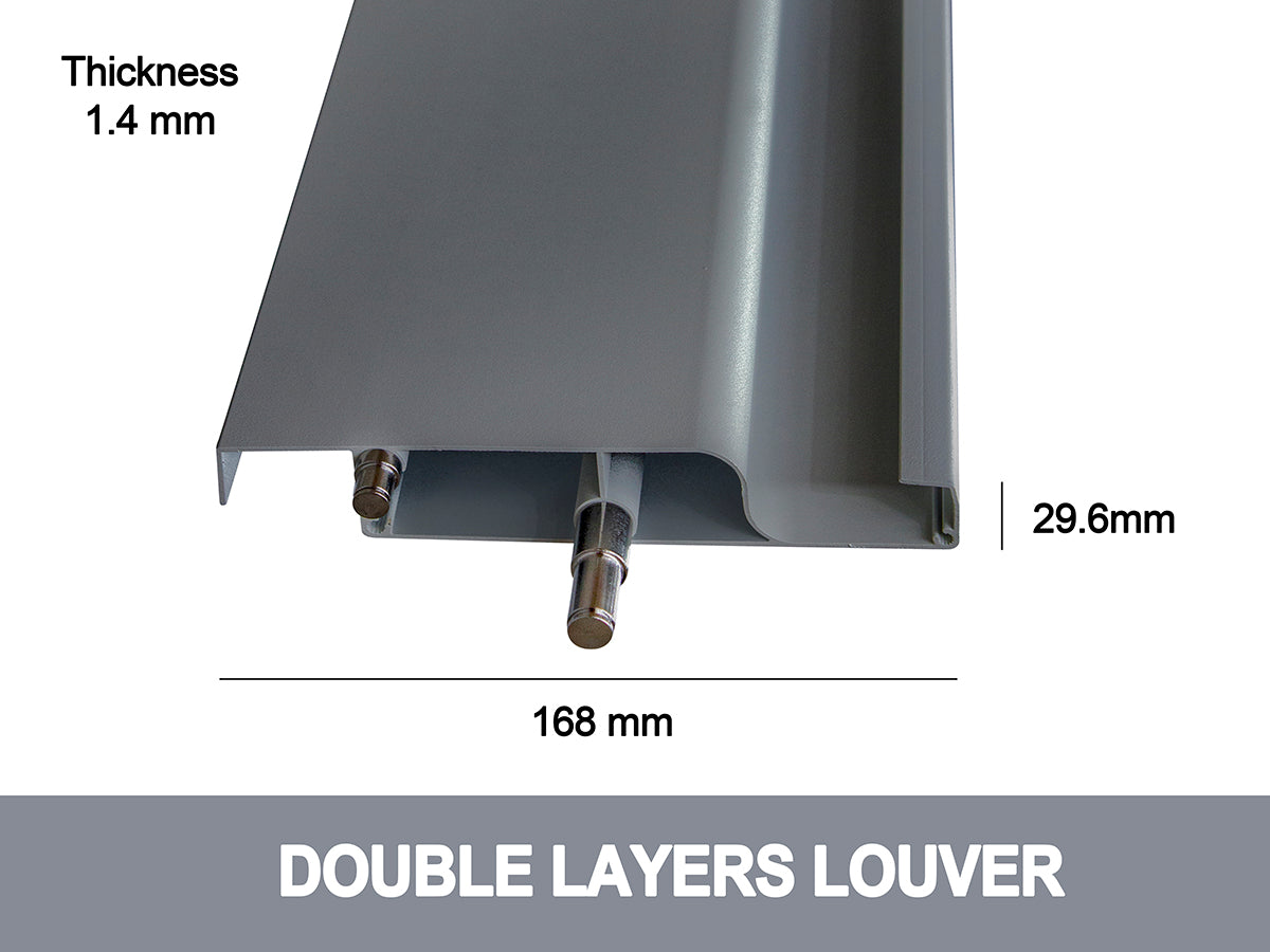 Louvre Roof Pergola 3x3M