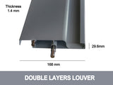 Louvre Roof Pergola 3x3M