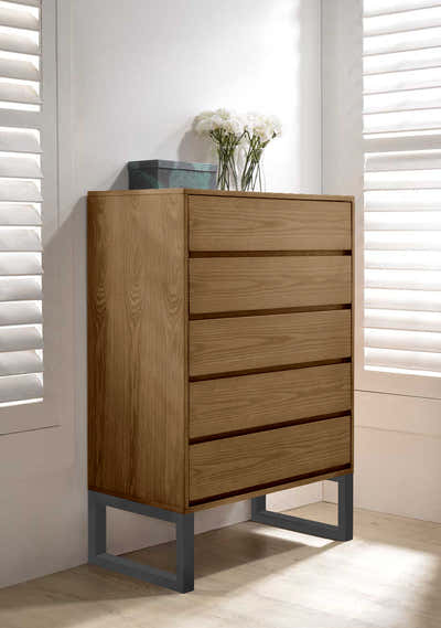 Philip 5-Drawer Tallboy