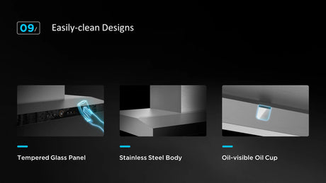 Midea T-Shape Rangehood -Steam Wash E88